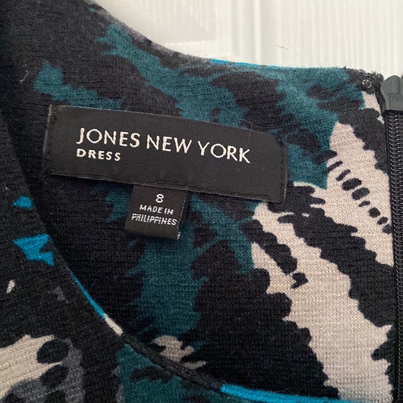 Fun pattern Jones New York dress - Picture 2 of 10